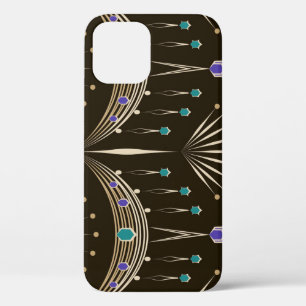 Antique lace, geometric seamless pattern. iPhone 12 case