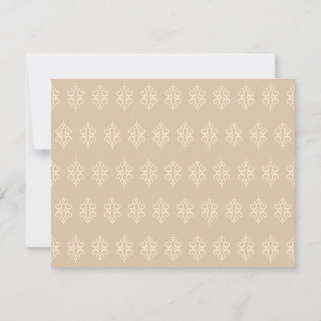 Antique Lace Pattern Invitations (Front)
