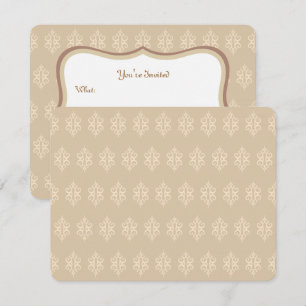Antique Lace Pattern Invitations