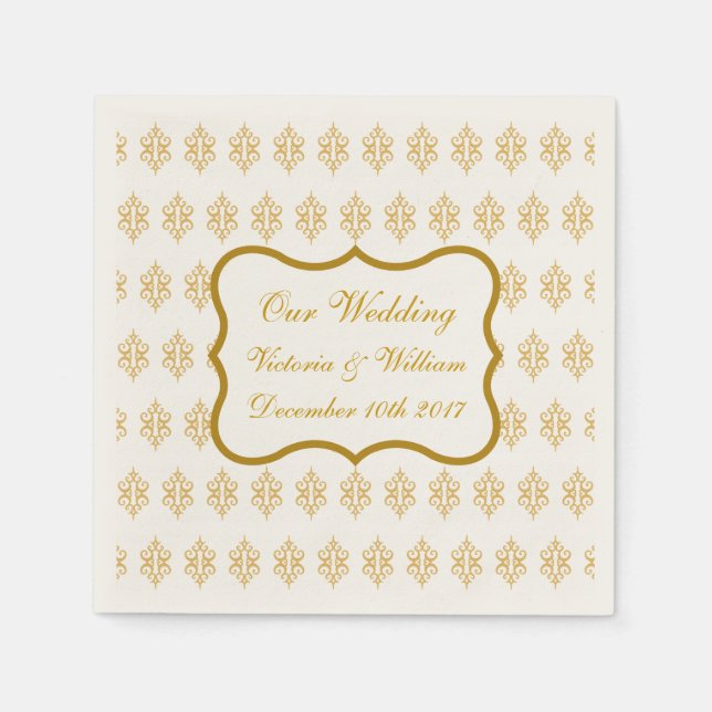 Antique Lace Wedding Napkins (Front)