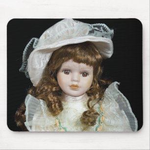 Antique Lady Doll Mouse Pad