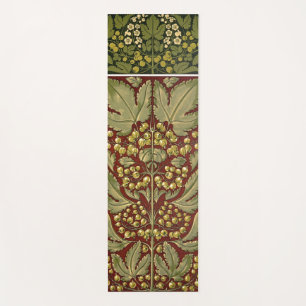 Antique Leaf Pattern Yoga Mat