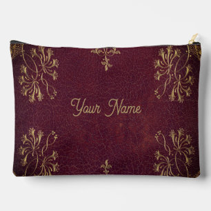 antique leather look - personalised accessory pouch