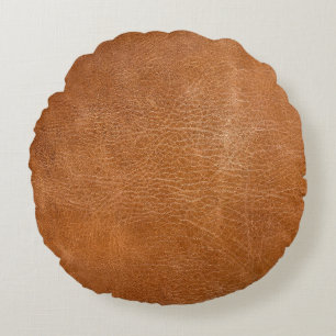 Antique Leather Texture, TANheadword,texture,backg Round Cushion