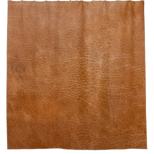 Antique Leather Texture, TANleather,texture,backgr Shower Curtain