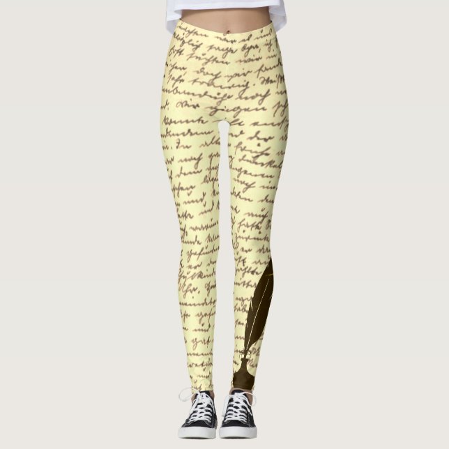 Antique Letter Leggings (Front)