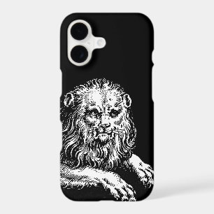 Antique Lion Engraving