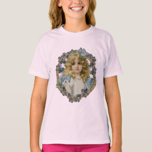 Antique Little Girl Child Portrait Beautiful T-Shirt