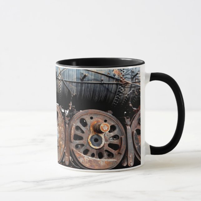 Antique Locomotive Steam Engine Train Coffee Cup (Right)