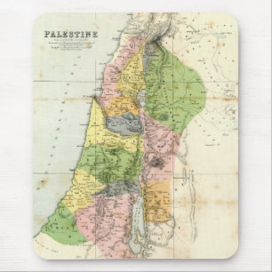 Antique Map - Biblical Palestine Mouse Pad