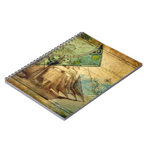 Antique Map - Notebook