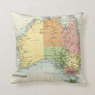Antique map of Australia Cushion