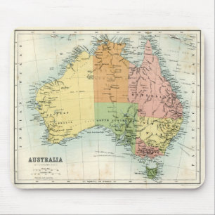 Antique map of Australia Mouse Pad