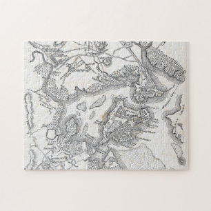 Antique Map of Boston 1775-1776 Jigsaw Puzzle