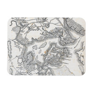 Antique Map of Boston 1775-1776 Magnet