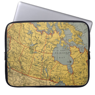 Antique Map of Canada Laptop Sleeve