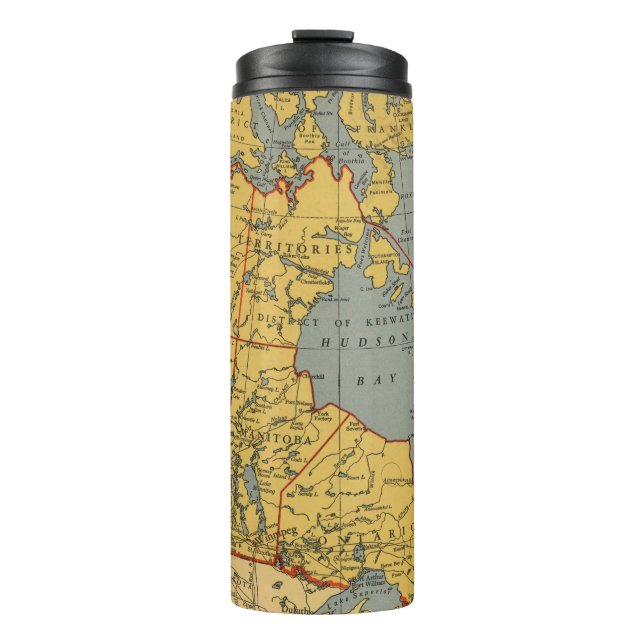 Antique Map of Canada Thermal Tumbler (Front)