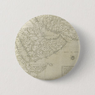 Antique Map of Horn of Africa 6 Cm Round Badge