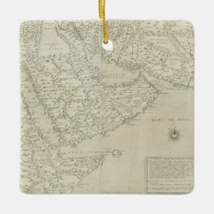 Antique Map of Horn of Africa Ceramic Ornament