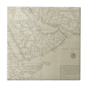 Antique Map of Horn of Africa Ceramic Tile