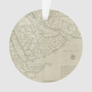 Antique Map of Horn of Africa Ornament