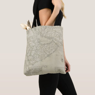 Antique Map of Horn of Africa Tote Bag