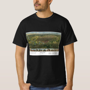 Antique Map of Houston, Texas with Buffalo River T-Shirt