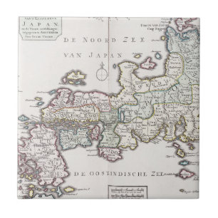 Antique Map of Japan 1769 Ceramic Tile