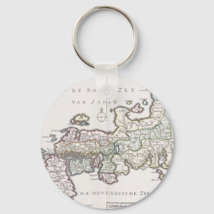 Antique Map of Japan   1769 Key Ring