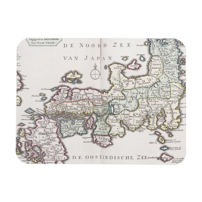 Antique Map of Japan | 1769 Magnet (Horizontal)