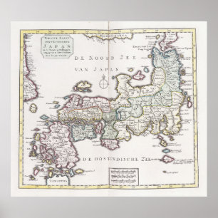 Antique Map of Japan 1769 Poster
