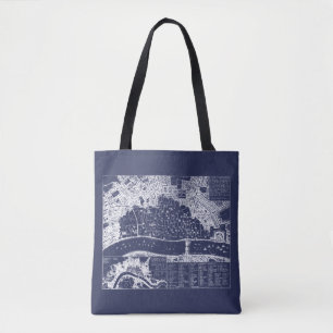 Antique Map of London in 1666 Tote Bag