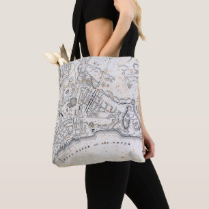 Antique Map of New York Tote Bag