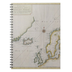 Antique Map of Scandinavia 2 Notebook