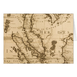 Antique Map of South East Asia   1687