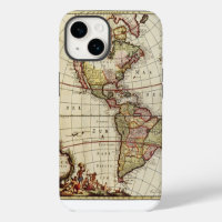 Antique Map of the Americas by Johannes De Ram