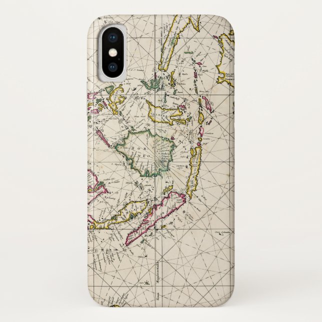 Antique Map of the East Indies Case-Mate iPhone Case (Back)