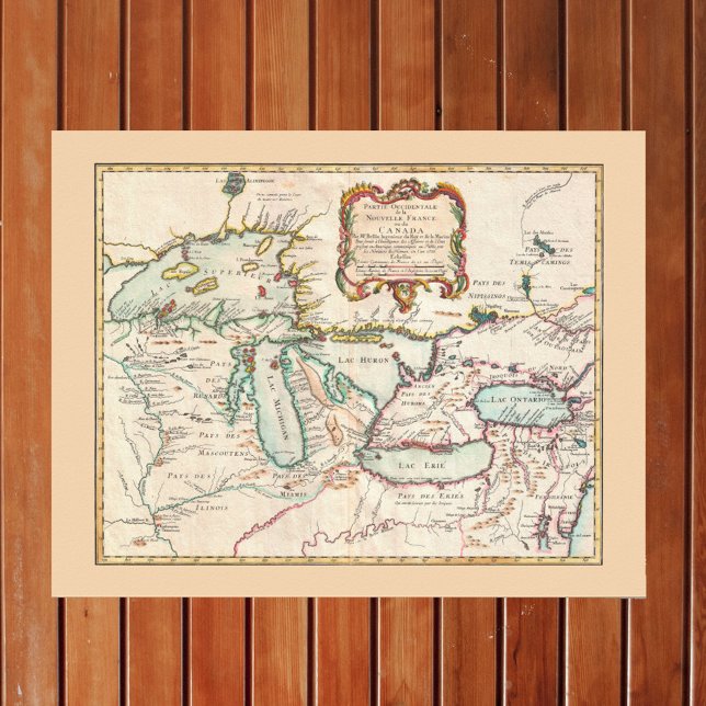 Antique Map of the Great Lakes Poster (Creator Uploaded)