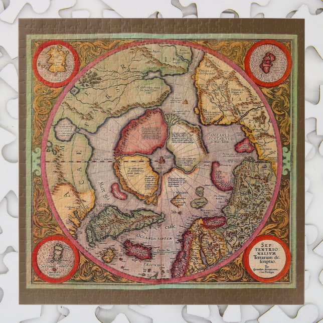 Antique Map of the North Pole Map by Mercator Jigsaw Puzzle (Creator Uploaded)