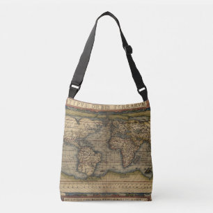 Antique Map of the World Crossbody Bag
