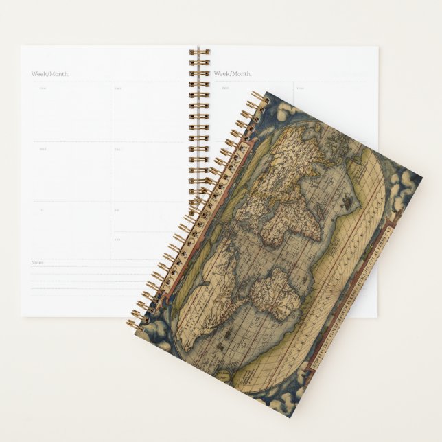 Antique Map of the World Planner (Display)