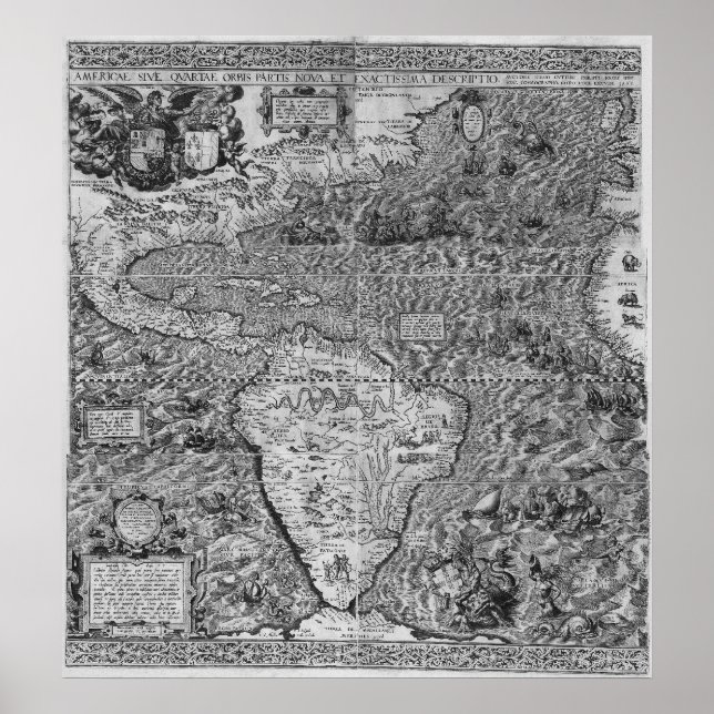 Antique Map of the World Poster (Front)