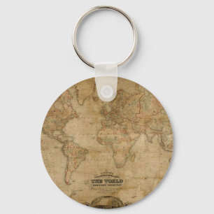 Antique Map Series Key Ring