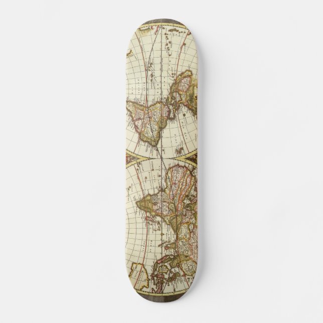 Antique Map Skateboard (Front)