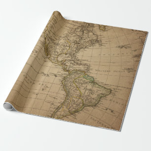 Antique Maps Style 16 Wrapping Paper Roll