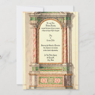 Antique Marble Altar Invitation