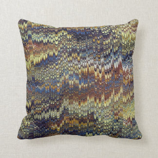 Antique Marbled Paper Cushion
