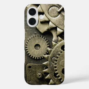 Antique Mechanical Gears Manly iPhone 16 Case