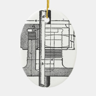 Antique Mechanical Tool Engineer Ceramic Ornament