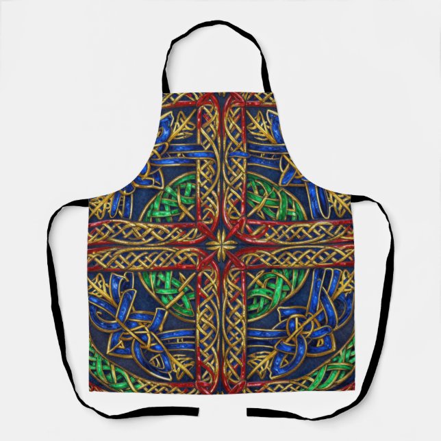 Antique Mediaeval Celtic Knots Apron (Front)